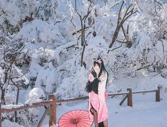 Neko薇薇带你赏美图：雪夜写真，冷冷的却很暖心