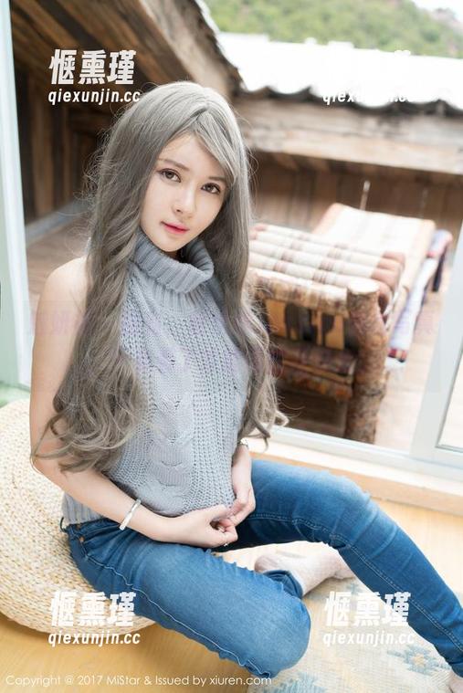 魅妍社 - 福利，赵欢颜Jessica黑色写真，只有看了才能懂的吸引力。